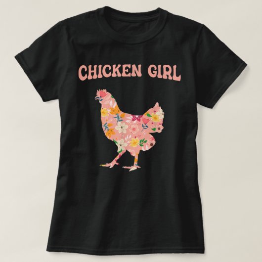 チキンフックエッグヘン農家栽培者バックヤード Tシャツ (デザイン正面)