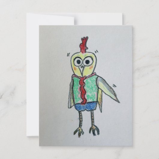 チキンフラットサンキューカード サンキューカード (正面)