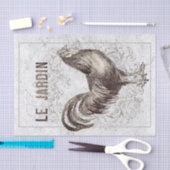 チキンフランスのの鶏のヴィンテージのグランジ分離 薄葉紙 (クラフト)