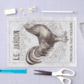 チキンフランスのの鶏のヴィンテージのグランジ分離 薄葉紙 (クラフト)