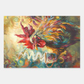 チキンフランスの・ティータイム・デコパージュ ラッピングペーパーシート (正面)