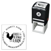 チキンフリーレンジファームテーマ セルフインキングスタンプ (インサイチュ)