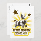 チキンブラウン牛2 ポストカード (正面/裏面)