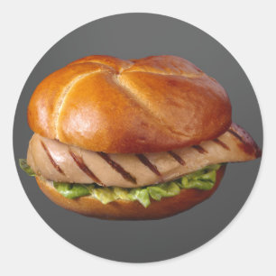 チキンブレストサンドイッチ ラウンドシール