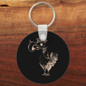 チキンブープクリスマスファーム動物クリスマスチキンパ キーホルダー (正面)