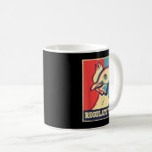 チキンプロフェッショナルチキンチェザーチキンファーム コーヒーマグカップ (正面右)