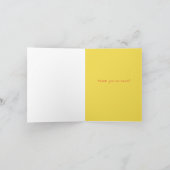 チキンヘンイエローサンキュー サンキューカード (内部)