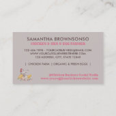 チキンヘンエッグファームハウス 名刺 (裏面)