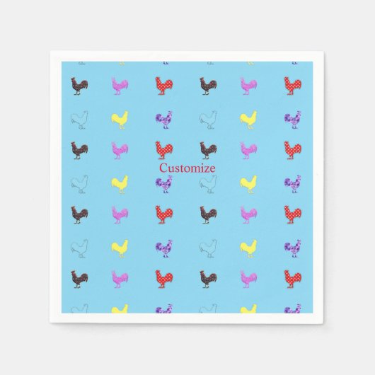 チキンヘンサンダー_コーブ スタンダードカクテルナプキン (正面)