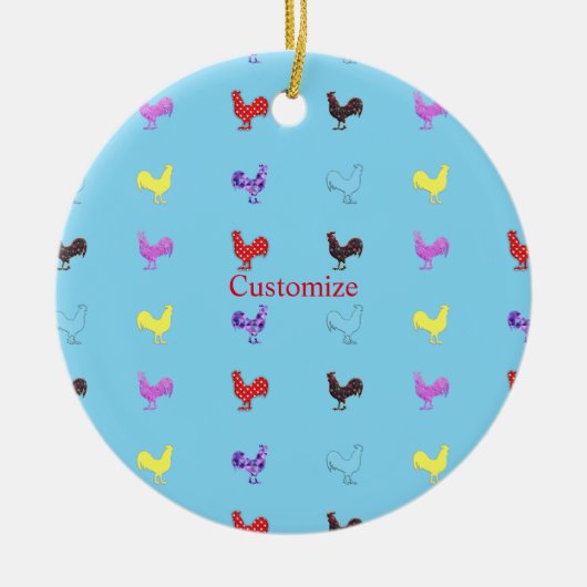 チキンヘンサンダー_コーブ セラミックオーナメント (正面)