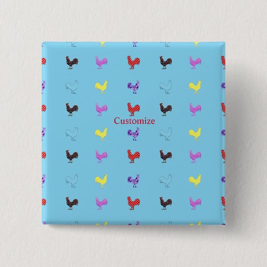 チキンヘンサンダー_コーブ 缶バッジ (正面)