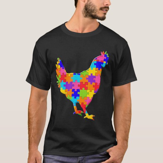 チキンヘンジグソーアティズムパズル Tシャツ (正面)
