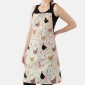 チキンヘンスファーミヤードファーム動物コテージコア エプロン (インサイチュ)