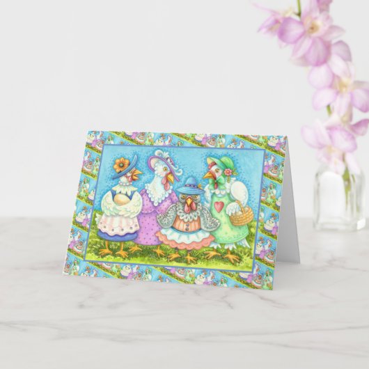 チキンヘンパーティー、国の羽毛の友空白の達 カード (蘭)