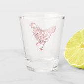 チキンヘンビール ショットグラス (裏面)