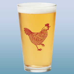チキンヘンビール タンブラーグラス