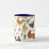 チキンヘンルースターブロイラーフライヤーカポンプッシン マグカップ (中央)