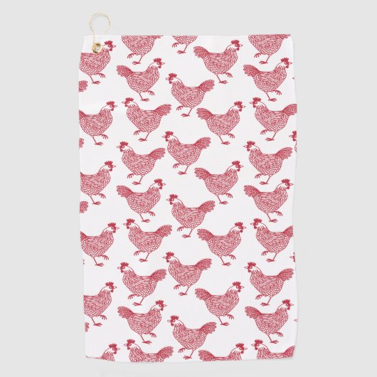 チキンヘン ゴルフタオル (正面)