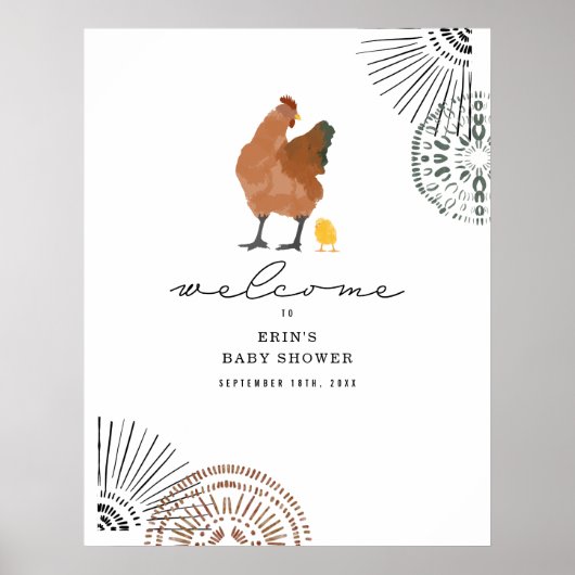 チキンベビーシャワーへようこそ ポスター (正面)