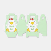 チキンベビーシャワーグリーン フェイバーボックス (折り畳みなし)