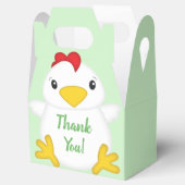 チキンベビーシャワーグリーン フェイバーボックス (オープン)
