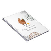 チキンベビーシャワーゲストブック ノートブック (右側)