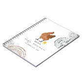 チキンベビーシャワーゲストブック ノートブック (左側)