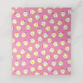 チキンベビーシャワーピンクファーム プレイスカード (内部開封)