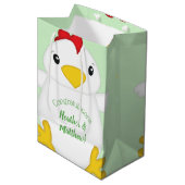 チキンベビーシャワーファーム ミディアムペーパーバッグ (正面アングル)