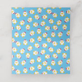 チキンベビーシャワーブルーボーイ プレイスカード (内部開封)