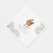 チキンベビーシャワー スタンダードランチョンナプキン (角)