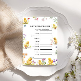 チキンベビー言葉スクランブルベビーシャワーゲーム