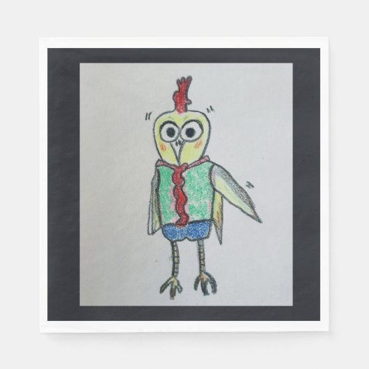 チキンペーパーナプキン スタンダードランチョンナプキン (正面)