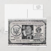 チキンホークカードの統一された州はがき ポストカード (正面/裏面)
