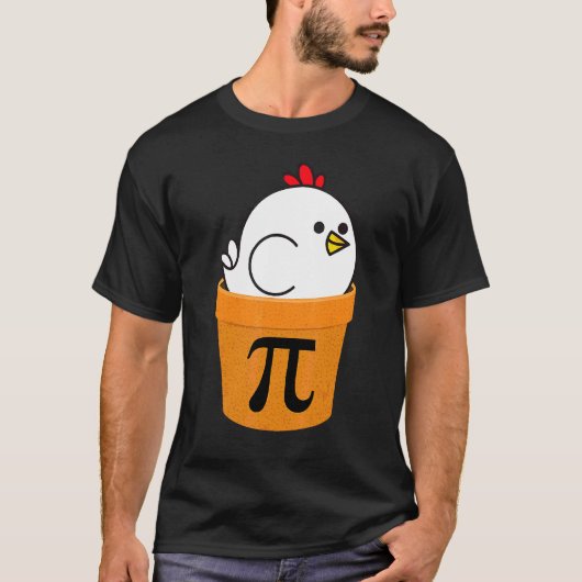 チキンポットパイおもしろいスムデー Tシャツ (正面)