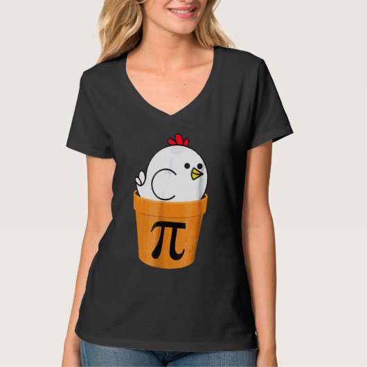 チキンポットパイおもしろいス Tシャツ (正面)