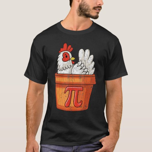 チキンポットパイの日パイ数学オタク 3 14 Tシャツ (正面)