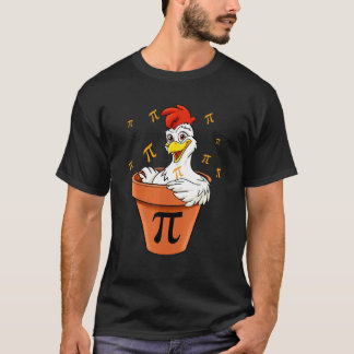 チキンポットパイの日 男性 女性 子供 数学教師 Tシャツ
