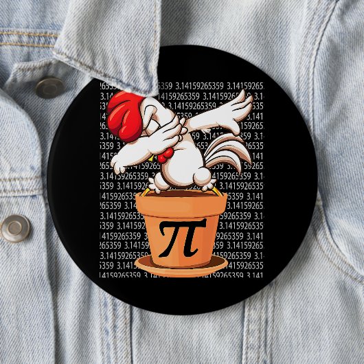 チキンポットパイシャツパイ日2023おもしろい数学3 14 M 缶バッジ (インサイチュ)