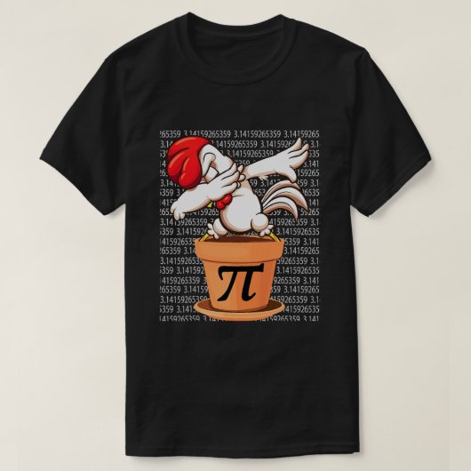 チキンポットパイシャツパイ日2023おもしろい数学3 14 M Tシャツ (デザイン正面)