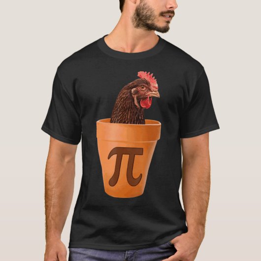 チキンポットパイデイパイ算数ギーク3 14 Tシャツ (正面)