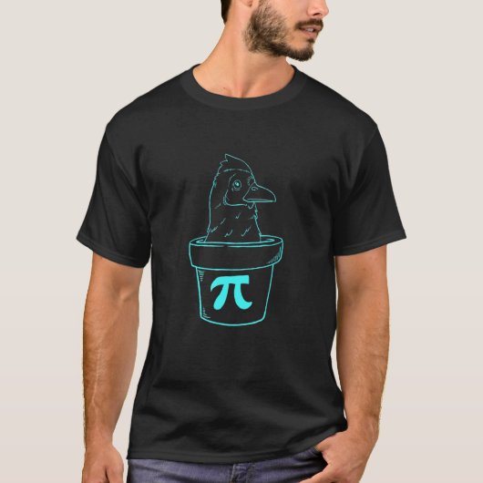 チキンポットパイデー派手なパイ数学好きギーク 314 Tシャツ (正面)
