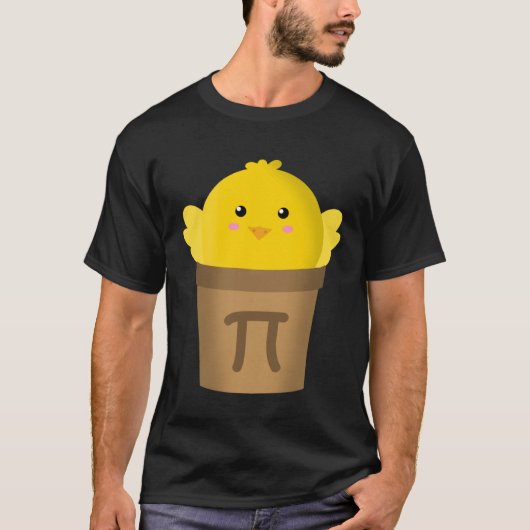 チキンポットパイ数学&パイ学術 Tシャツ (正面)