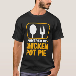 チキンポットパイ肉パイユーモアペストリー Tシャツ