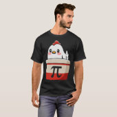 チキンポットパイ おもしろ数学好き パイパン 学生 Tシャツ (正面フル)