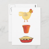 チキンポットパイ ポストカード (正面/裏面)