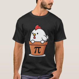 チキンポットパイ 面白い数学 円周率の日 先生 生徒 Tシャツ
