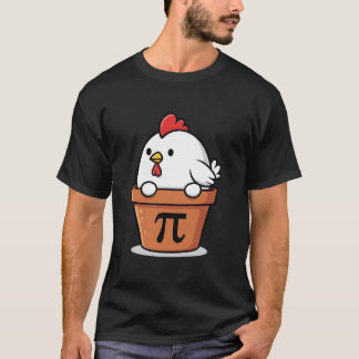 チキンポットパイ 面白い数学 円周率の日 先生 生徒 Tシャツ