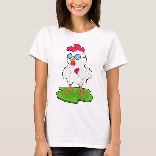 チキンポーカートランプ カードゲーム Tシャツ (正面)