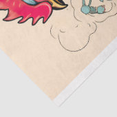 チキンポートレートイン花6デクページ紙 薄葉紙 (詳細)